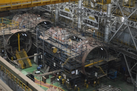 Integrated assembly workshop and dry dock